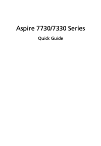 Acer Aspire 7720G User Manual